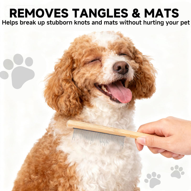 Cat Comb for Shedding,Deshedding Dog Brush,Deshedding Comb for Dog and Cat,Cat and Dog Comb,Cat Dematting Tool, Dog Combs for Grooming Matting,Undercoat Brush for Cats,Undercoat rake Medium