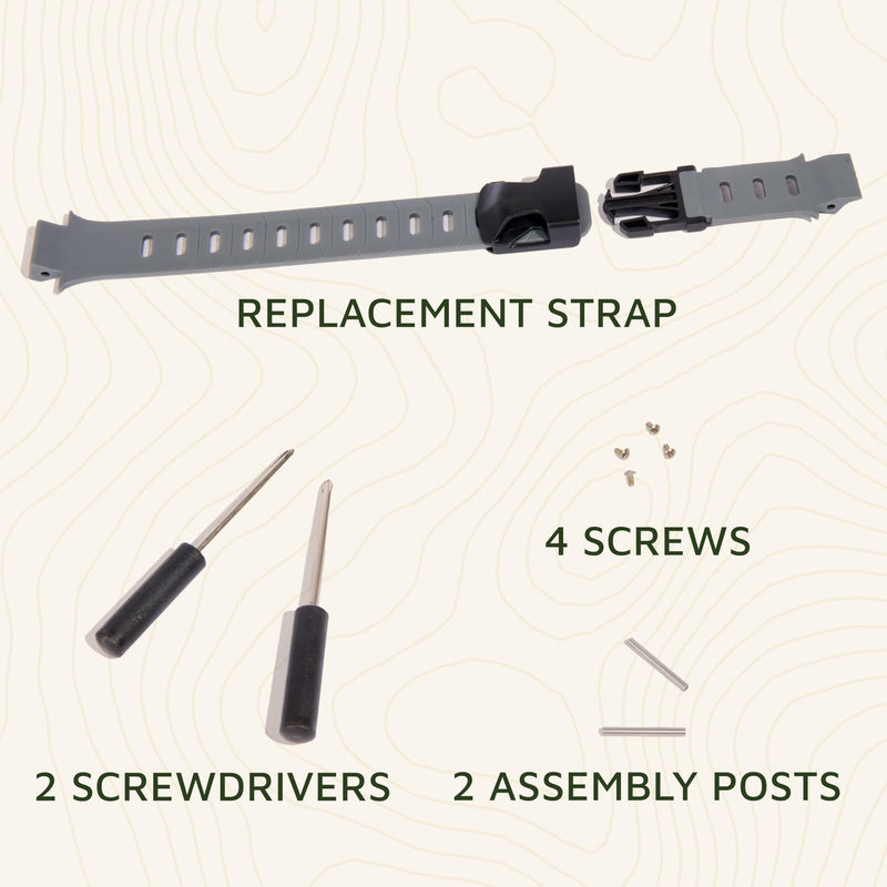 SpotOn GPS Dog Collar Strap Replacement Kit for Large Dogs, Accurate & Reliable Wireless Dog Fence Collar, Gray Color, Collar Sold Separately (Medium (12"-18" Neck)) Medium (12"-18" Neck)