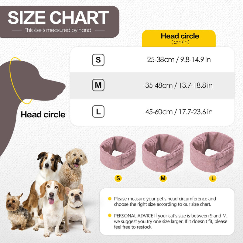 Dog Snood for Neck and Ears Warmer, Dog Ear Muffs Noise Protection Calming Hood Pet Snood Ear Covers for Anxiety Relief and Calming (S) S