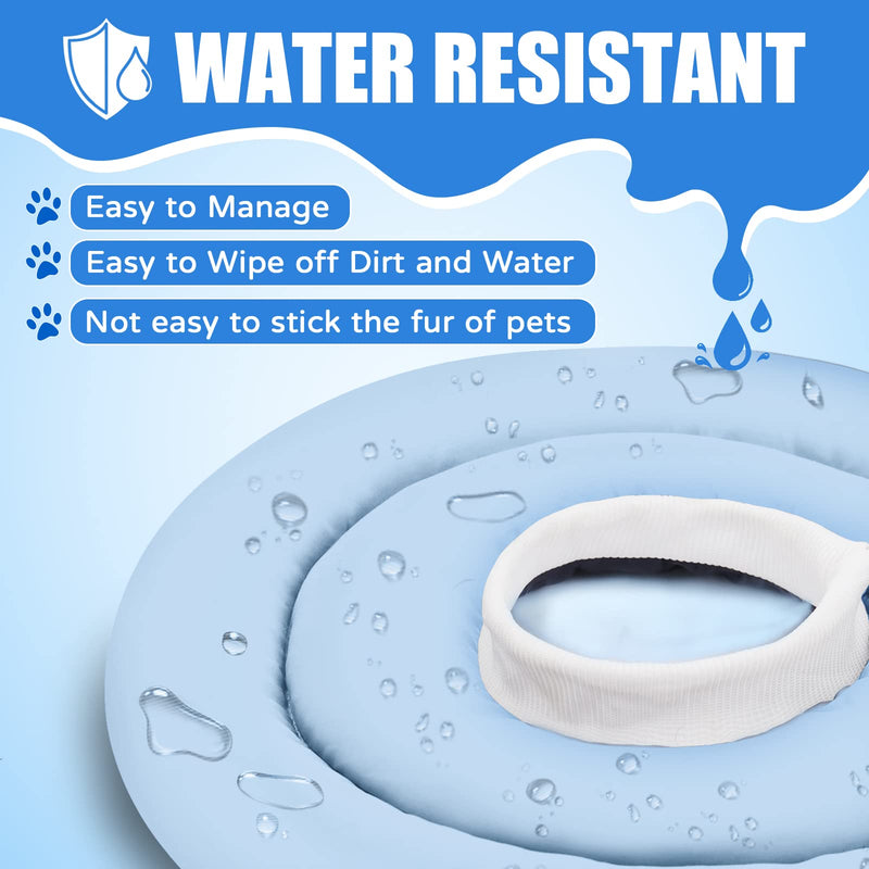 Soft Dog Cone for Small Medium Dogs and Cats, Adjustable Dog Cone Alternative After Surgery, Water Resistant Pet Recovery Cone Collar for Large Dogs to Stop Licking Wounds L(Neck Girth:7.5"-11") Blue - PawsPlanet Australia