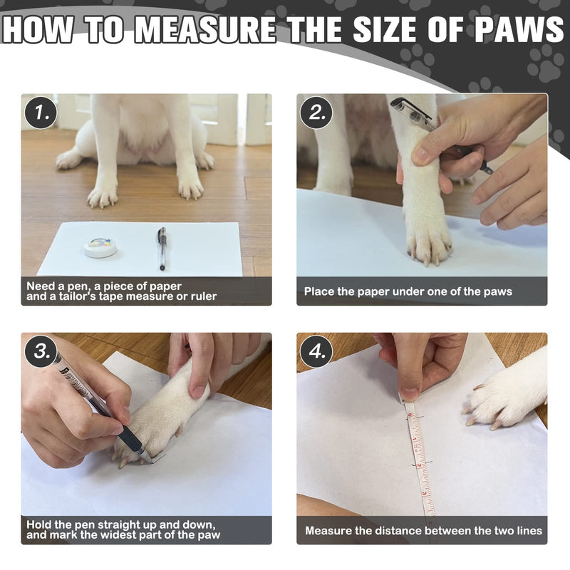 EXPAWLORER 3 Pairs Anti-Slip Dog Socks - Dog Shoes for Hot/Cold Pavement,Soft Paw Protector for Wooden Floor, Prevents Licking, Slipping for Puppy Small Medium Large, Senior Dogs Grey - PawsPlanet Australia