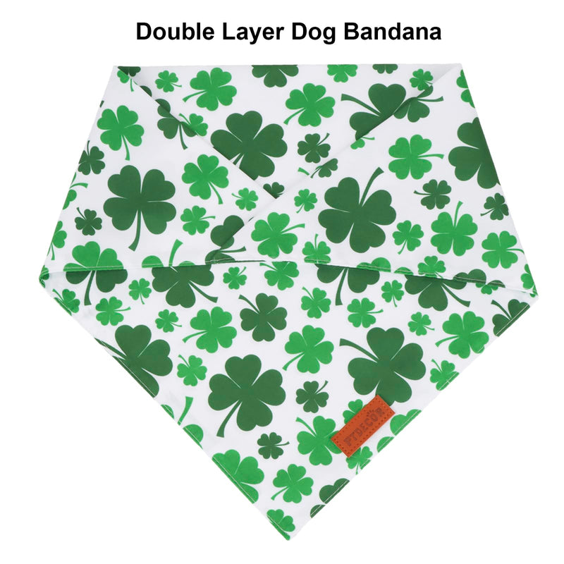 St. Patrick's Day Dog Bandana, Reversible Dog Scarf, Multi Size Offered, Green Shamrock Pet Bandanas for Large and Extra Large Dogs Pets (St. Patrick's Day, X-Large) St. Patrick's Day - PawsPlanet Australia