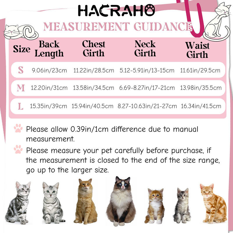 Cat Recovery Suit, 1 Pack Pink Soft Breathable Cat Recovery Clothes E-Collar Cat Wound Surgery Recovery Suit After Surgery Wear for Cats Kitten, S
