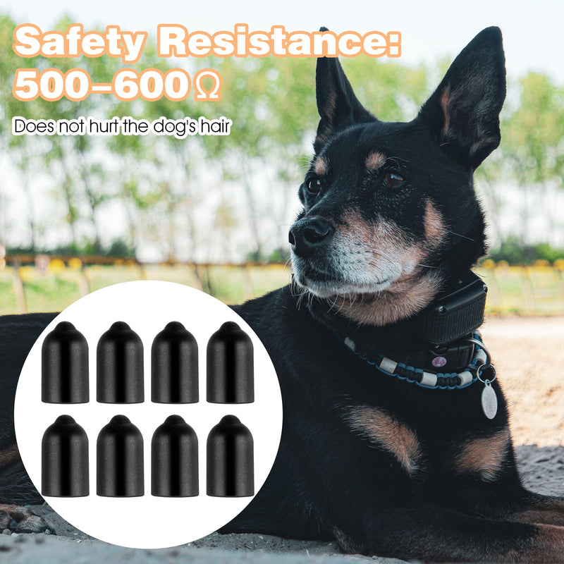 32 pcs Dog Shock Collar Rubber Tips Anti Bark Collars Caps Training Collar Replacement Silicone Covers Column Conductive Rubber Sleeve Extra Contact Points for Pet Puppy Training Stop Barking - PawsPlanet Australia