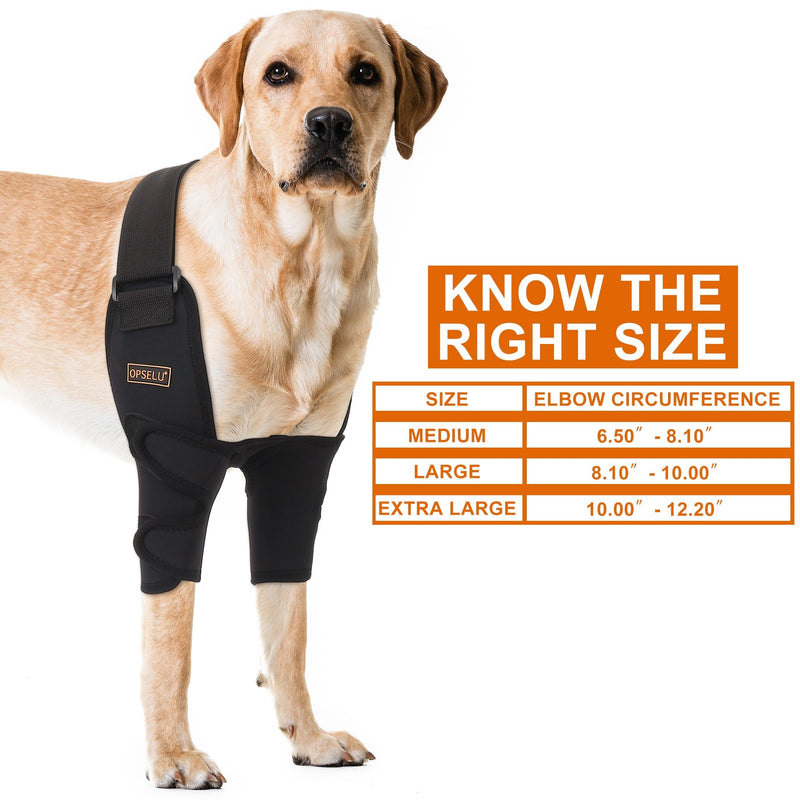 Dog Elbow Protector for Pet Elbow Dysplasia, Shoulder Dislocation - Offers Elbow Support, Helps with Loss of Stability Caused by Arthritis, Prevents Licking and Biting, Dog Front Leg Brace (XL) Both Legs XL
