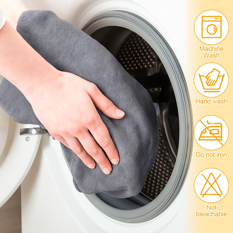 Dog Towels for Drying Dogs Large, Absorbent Microfiber Dogs Bath Towel, 40 x 24 Inch Soft Pet Grooming Towel, Dog Shower & Bath Supplies(Grey) 40"X23.6" Gray - PawsPlanet Australia