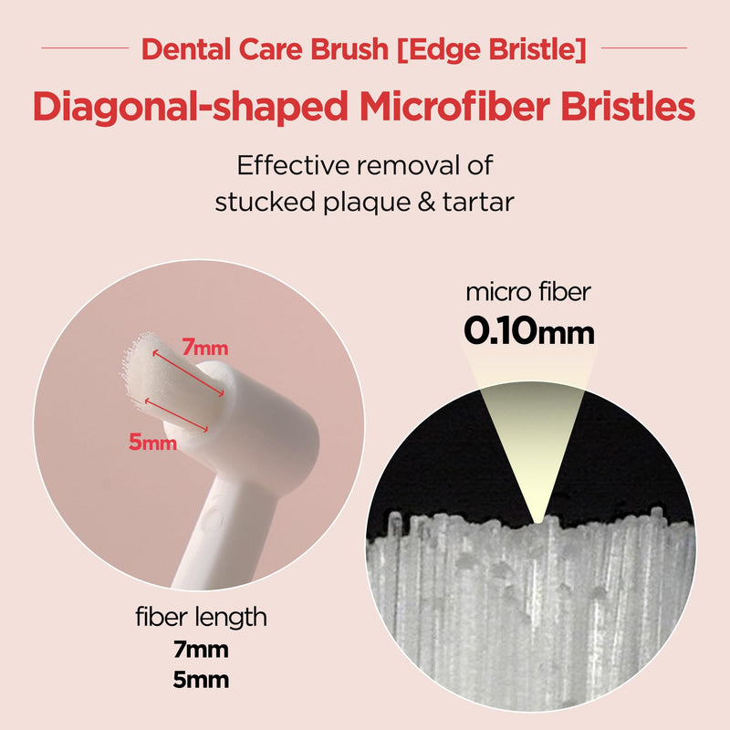 JAYU PET Edge Bristles Tooth Brushing Kit - Dental Gel 1ea + Dental Care Brush 1ea | Teeth Cleaning & Breath Freshener, Removing Plaque and Tartar, Pet Dental Hygiene, Easy Teeth Brushing