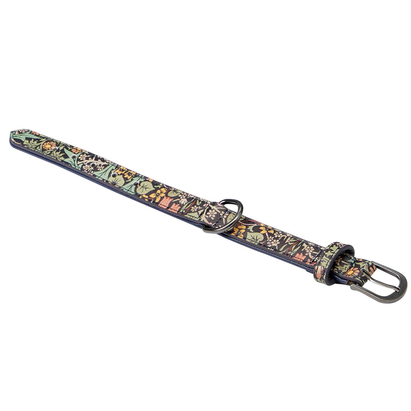 Canine Companion Small Adjustable Dog Collar | Smart, Stylish & Comfortable | Printed Vegan Leather | Dimensions: 32cm x 1.7cm