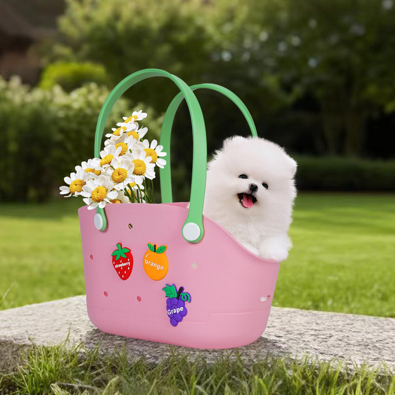 Dog Carriers for Small Dogs,Lightweight Dog and Puppies Tote Bag Carrier,Suitable for Small Dogs and Cats Traveling,Fits Dogs 4 lbs to 8 lbs,Fashion Beach Bag,Outing, Travel,Pink - PawsPlanet Australia