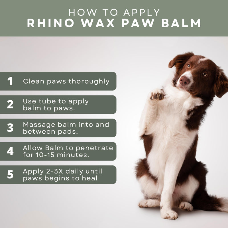 Dog Paw Street Wax and Healing Balm (2 Tubes + Cloth) - Protects Dogs Against Hot Pavement and Concrete - Pad Healer Moisturizes, Heals and Improves Elasticity - Natural - Lick-Safe - USA - PawsPlanet Australia