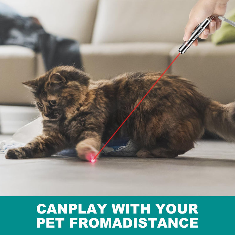 Cowjag Laser Pointer, Cat Birds Toy Pointer for Indoor, Cat Mouse Toys Wand Light Pet Interactive Toys to Keep Cat Busy, for Kitten Cat Dog Chase Play - PawsPlanet Australia