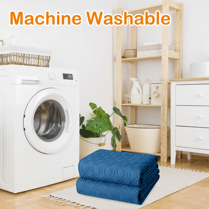 hyha Waterproof Dog Bed Blanket, Soft Pet Blankets, Waterproof Couch Cover for Dogs, Reversible Sofa Covers Washable for Furniture (52x82 Inch, Navy Blue/Blue) Navy Blue+blue 52x82 Inch - PawsPlanet Australia