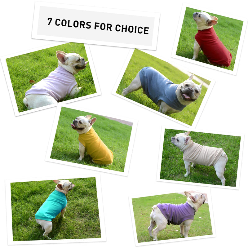 Soft Fleece Dog Sweatshirt - Warm Dog Sweaters for Small Medium Dogs Cats Cold Weather - Cat Sweater Pullover Stretchy Hoodie Easy On - Comfortable Dog Winter Clothes Pet Sweaters Vest for Doggie Grey-blue - PawsPlanet Australia