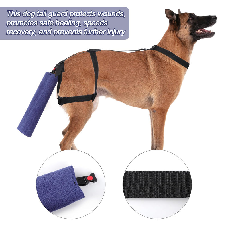 Dog Tail Protector, Adjustable Dog Tail Sleeve Dog Tail Cover for Wounds Dog Tail Bandage to Prevent Licking Wounds for Tail Wound Healing - PawsPlanet Australia