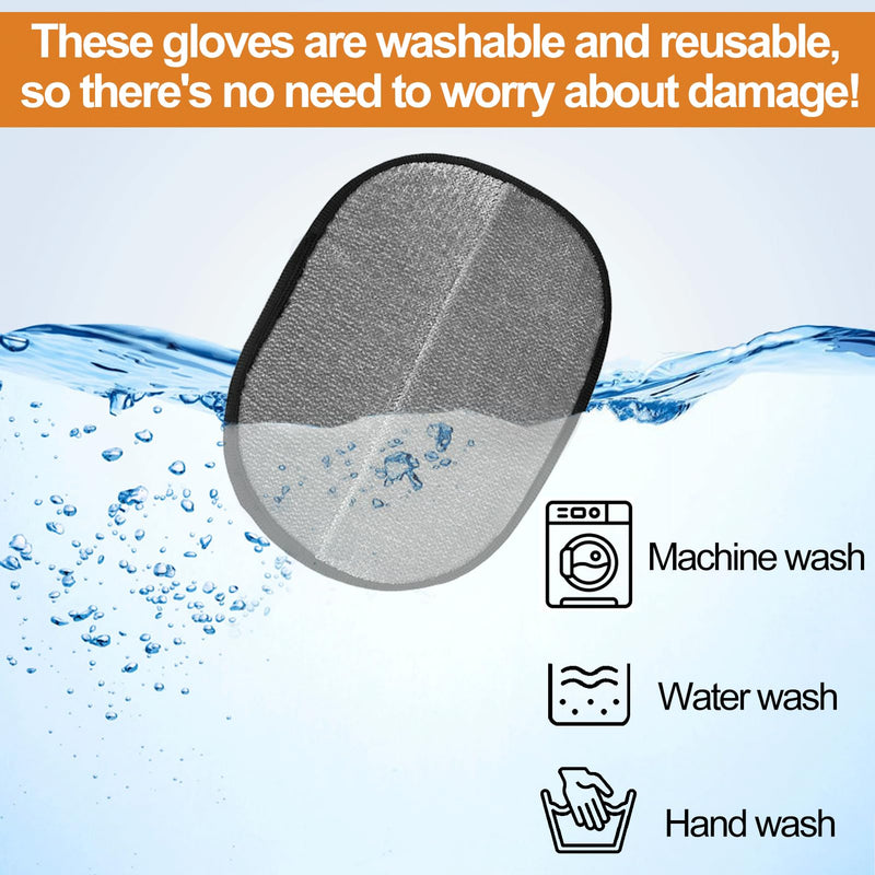 Pet Hair Removal Glove, Pet Flat Tooth Comb, 2Pcs, Pet Grooming Glove and Undercoat Rake Deshedding Tool Set for Dogs Cats Hair Removal Brush Kit for Shedding Control, Magic Brush - PawsPlanet Australia