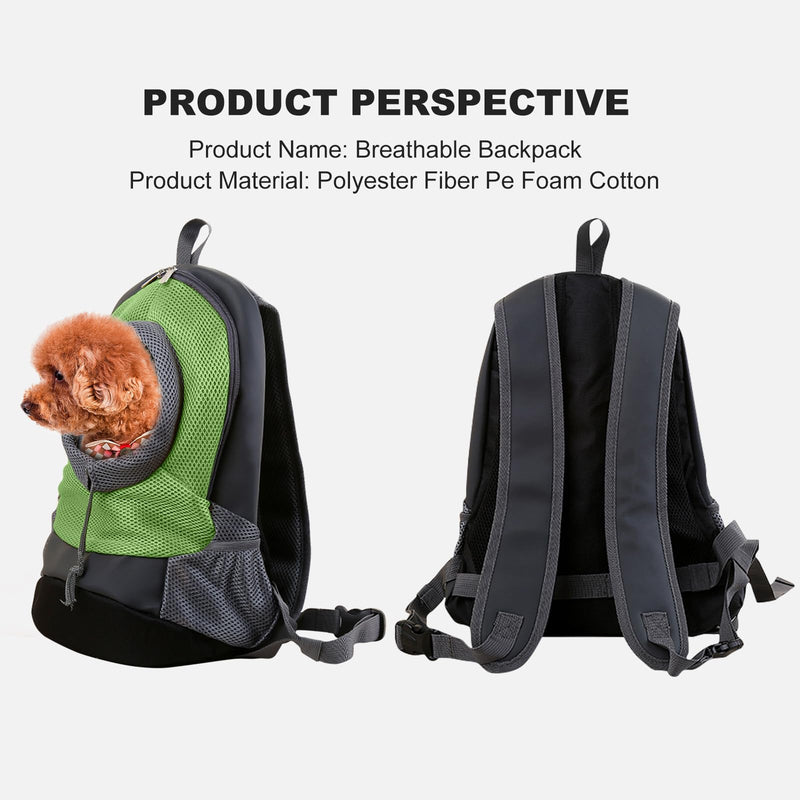 PETCUTE Pet Carrier Backpack Dog Carrier Backpack pet travel backpack Airline Approved pet carrying bag Outdoor Biking, Hiking M Green - PawsPlanet Australia