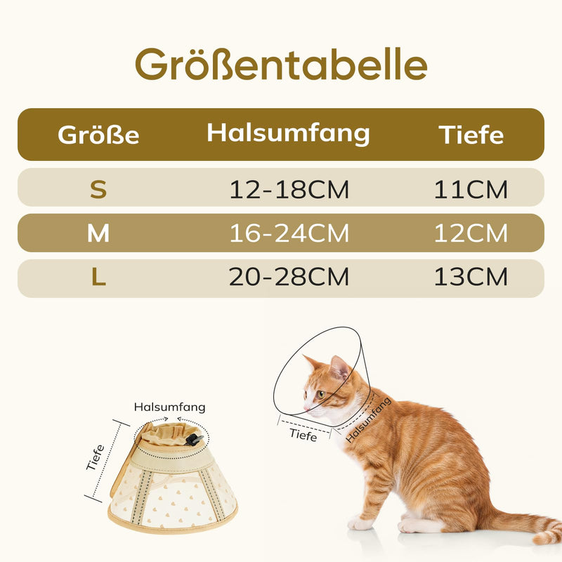 Supet Soft Cat Neck Brace, Air Mesh Recovery Collar for Pets After Surgery to Prevent Licking, Adjustable Alternative to Elizabethan Crush for Small Kittens S love