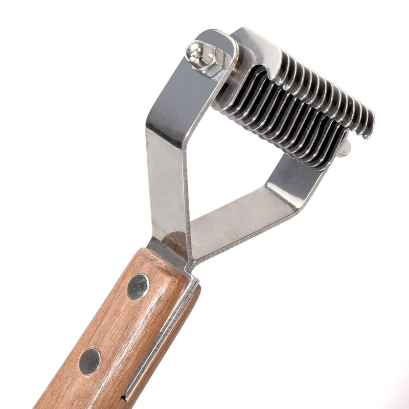 14-Blade Coat King Rake Pet Undercoat Rake,Professional Pet Dematting Comb Grooming Stripping Tool for Dogs and Cats (6.2cm) 6.2cm