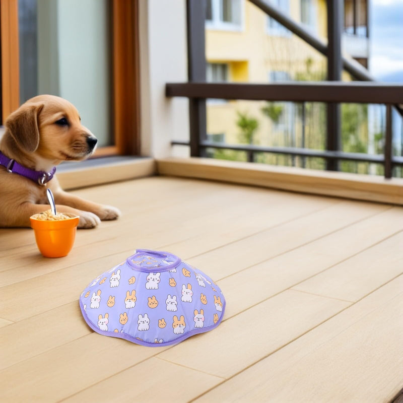 Anti-Leak Collar for Small Dogs and Cats, Adjustable Post-Operative Recovery Collar, Soft Conical Collar Made of Lightweight Material, 32 x 36 cm, Post-Surgery Protection