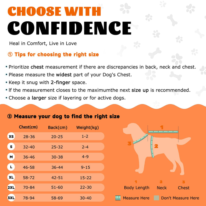 Dog Surgery Recovery Suit,Dogs Recovery Suits for Female and Male,Dog Surgical Suit,Surgical Vest for for Small Medium Large Dogs (White-dinosaur, XXL) White-dinosaur