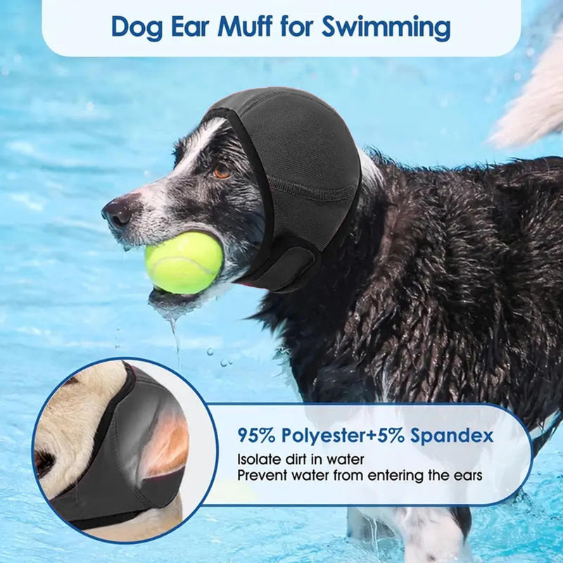 Dog Ear Protectors, Dogs Snood Ears Protector, Nlsqw Dog Ear Defenders, D-og Ears Cover, Muffs Noise Protection Comfortable Quiet Dogs Calming Hood for Grooming, Thunder, Fireworks & Bathing
