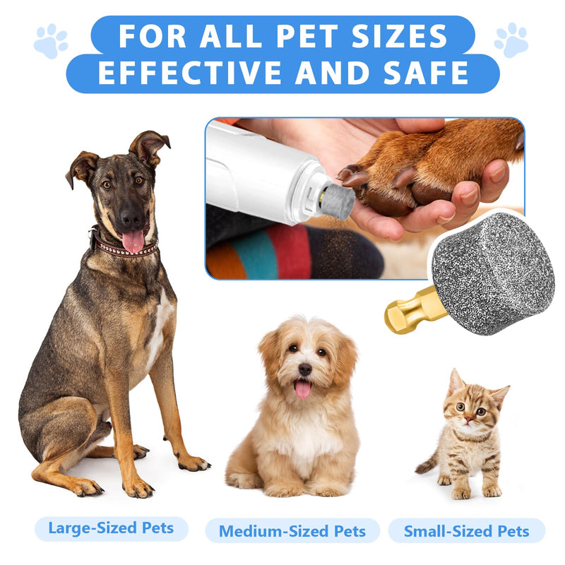 Dog Nail Grinder Wheels Heads Bits, Diamond Grinding Heads for Casfuy, LOPSIC, YABIFE, Primens, LuckyTail, boomki, Petsaunter and IREDOON -(Premium 6 Packs) - PawsPlanet Australia