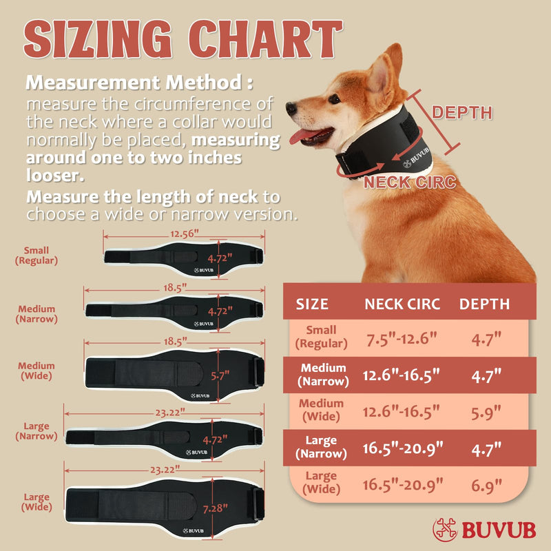 Dog Neck Brace Supports Pet's Necks with Intervertebral Disk Disease (IVDD) Cervical Vertebral Sprains Instability Neck Brace for Dog Pet Cervical Collar (Narrow M) Narrow Medium - PawsPlanet Australia
