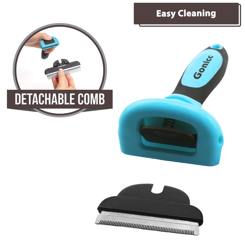 Gonicc Professional Dog and Cat Brush tool for Shedding Hair PDT- 1001(Small) - PawsPlanet Australia