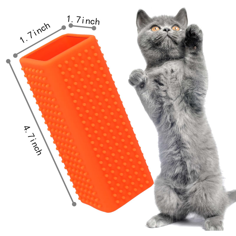 2pcs Pet Dog Cat Hair Remover,Pet Hair Removal Tool,Car Carpet Cleaner for Pet Hair,Dog Hair Remover for car，Interior, Furniture, Sofa orangered - PawsPlanet Australia