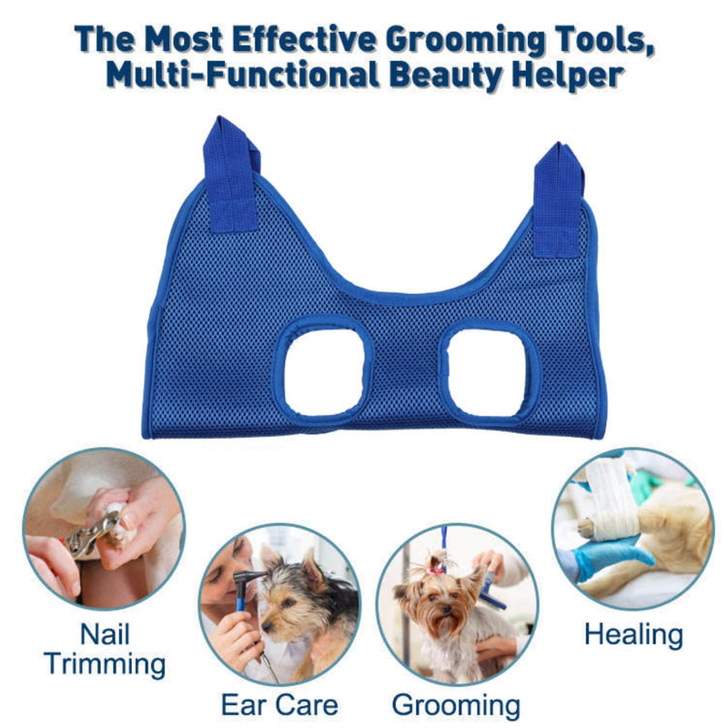 Dog Grooming Hammock Harness for Dogs & Cats with Pet Nail Clipper Trimmer - Pet Grooming Accessory - Dog Slings for Large Dogs - Cat Nail Clippers for Indoor Cats and Large Dogs L - PawsPlanet Australia