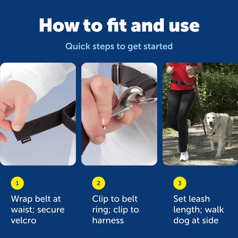 PetSafe Pet Hands Free Leash, Black