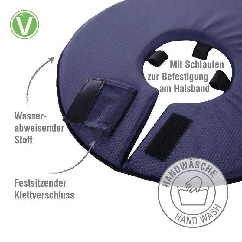 Lick Protection Collar - Neck Collar for Dogs & Cats, Comfortable Alternative to Plastic Neck Collar, No Visual Impairment, Water-Repellent, Washable - S Circumference 25-31 cm, Diameter 30