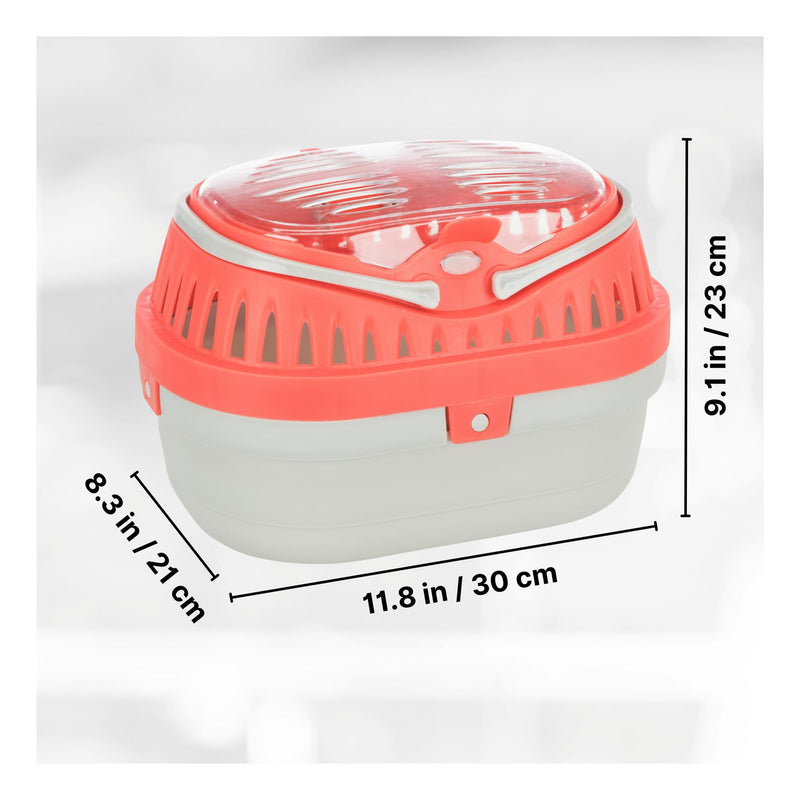 TRIXIE Pico Transport Crate, Small Pet Carrier, Portable Travel Carrier, for Small Pets, Hamsters, Guinea Pig, Lizards 11.8"L x 8.3"W x 9.1"H - PawsPlanet Australia
