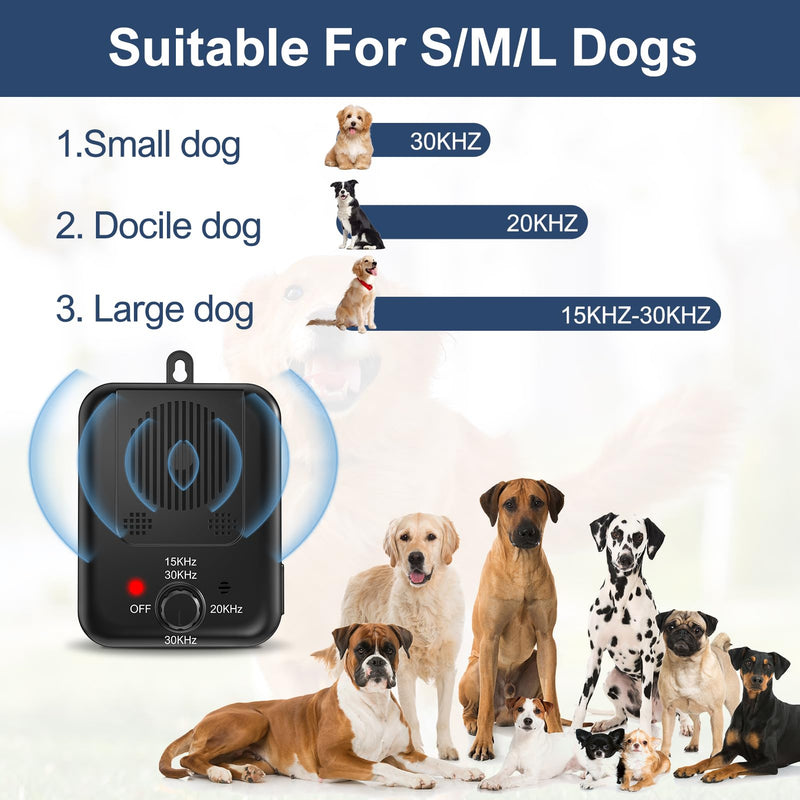 YEOWWW! Anti Barking Device, Rechargeable Dog Barking Control Devices, Sonic Bark Deterrent Devices,Ultrasonic Anti Bark Device for Dogs with 3 Modes, Dog Barking Silencer Indoor Outdoor 2 - PawsPlanet Australia