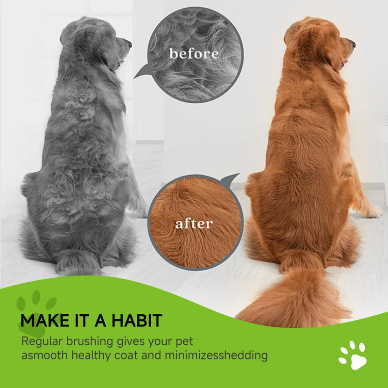 Groompro Deshedding Brush for Pets –Easy Hair Removal Tool，Dog Brush for Shedding，Furminator for Dogs，Cats, Rabbits, Horses 1 - PawsPlanet Australia
