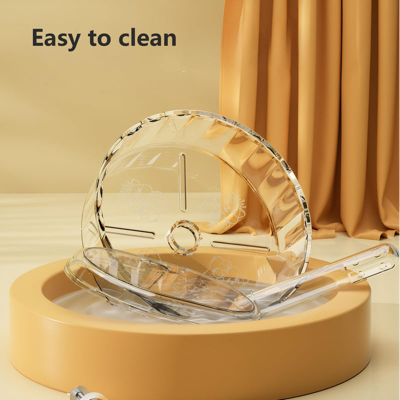 Silent Hamster Wheel – 7 Inch Syrian Hamster Running Wheel, Anti-Skid & Height Adjustable, Easy to Clean (7.1inch) 7.1inch - PawsPlanet Australia
