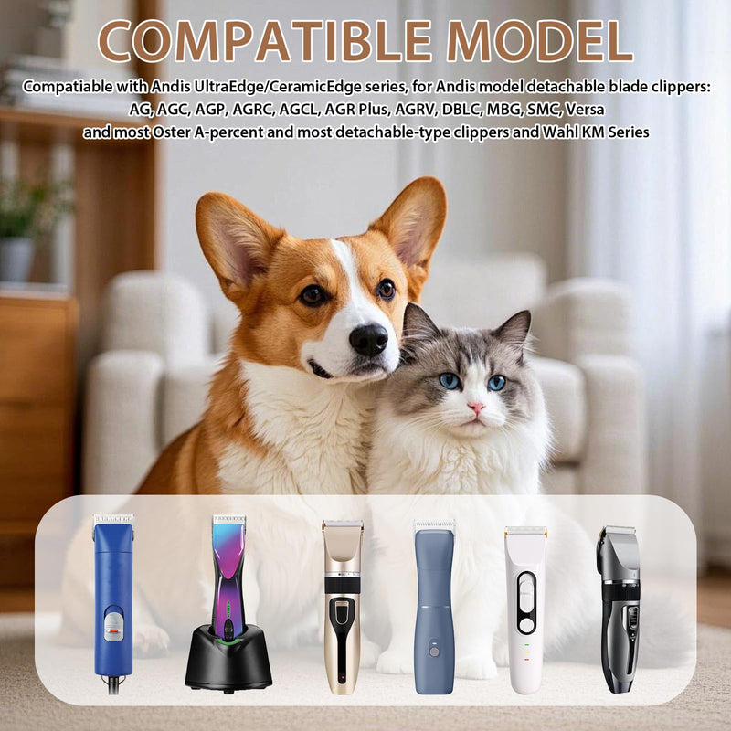 7F 3.2mm Steel Detachable Pet Clipper Blade, Professional Pet Clipper Blades, Compatible with Most Andis, Oster, Wahl, Conair, Sharp, Hardness Made of Steel - PawsPlanet Australia