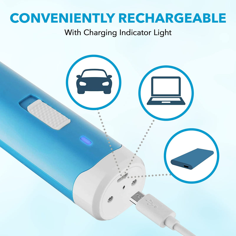 Boshel Dog Nail Grinder + 2 Extra Replacement Diamond Grinder Bits - 2-Speed Rechargeable Electric Dog Nail Grinder for Large Dogs, Small Dogs & Cats, Ultra Quiet, Safe & Comfortable Pet Nail Trimmer - PawsPlanet Australia