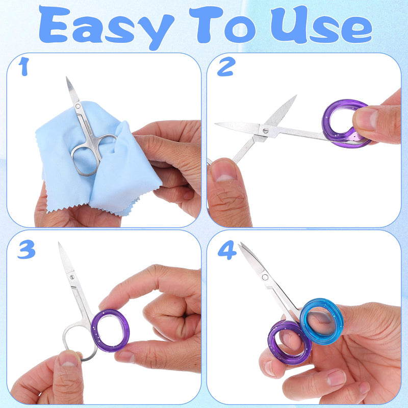 24 Pcs Silicone Scissors Finger Rings Soft Silicone Scissors for Pet Grooming Scissor Accessories for Animal Hair Cutting Thumb Inserts Finger Protector Ring for Professional Barber - PawsPlanet Australia