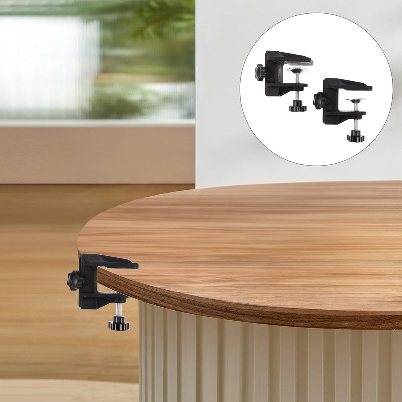 GLEAVI Black Pet Grooming Iron Clips for Cat Grooming, 2 Pieces, for Improved Stability and Space Optimization, for Grooming Table Arms, for Salon and Home Use
