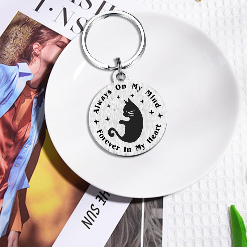 Emideary Sympathy Gifts for Loss of Cat - Loss of Pet Cats Memorial Keychain for Women Men - You're My Favorite Hello and Hardest Godbye - PawsPlanet Australia