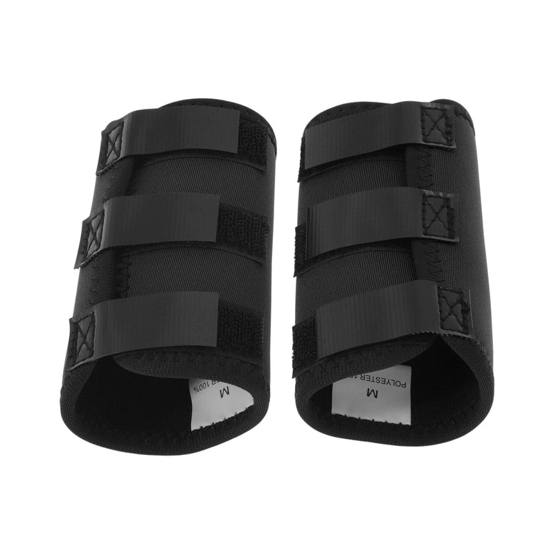 1 Pair Dog Front Leg Joint Support Hock Wrap Sleeve Dog Front Leg Splint Knee Protection Animal Operation Damage Bandage Wrap Black Medium 6.7 Inches x 4.5 Inches