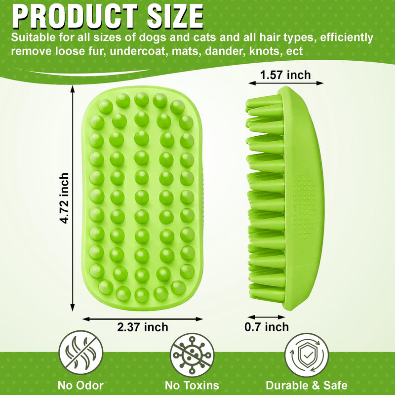 Dog Shampoo Brush & Dog Shower Brush, Upgraded Pet Grooming Bath Brush with Soft Silicone Bristles, Adjustable Handle Massage Comb for Long & Short Hair Dogs and Cats Pet Silicone Shampoo Brush - PawsPlanet Australia