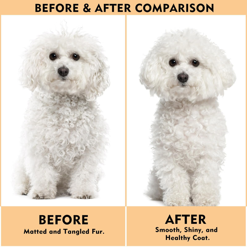 Dog Slicker Brush for Shedding & Grooming - Professional Dog Brush and Cat Brush with Coated Tips & Air-Cushion Design, Deshedding Tool Removes Undercoat Tangles & Loose Fur for Long/Short Hair Pets - PawsPlanet Australia