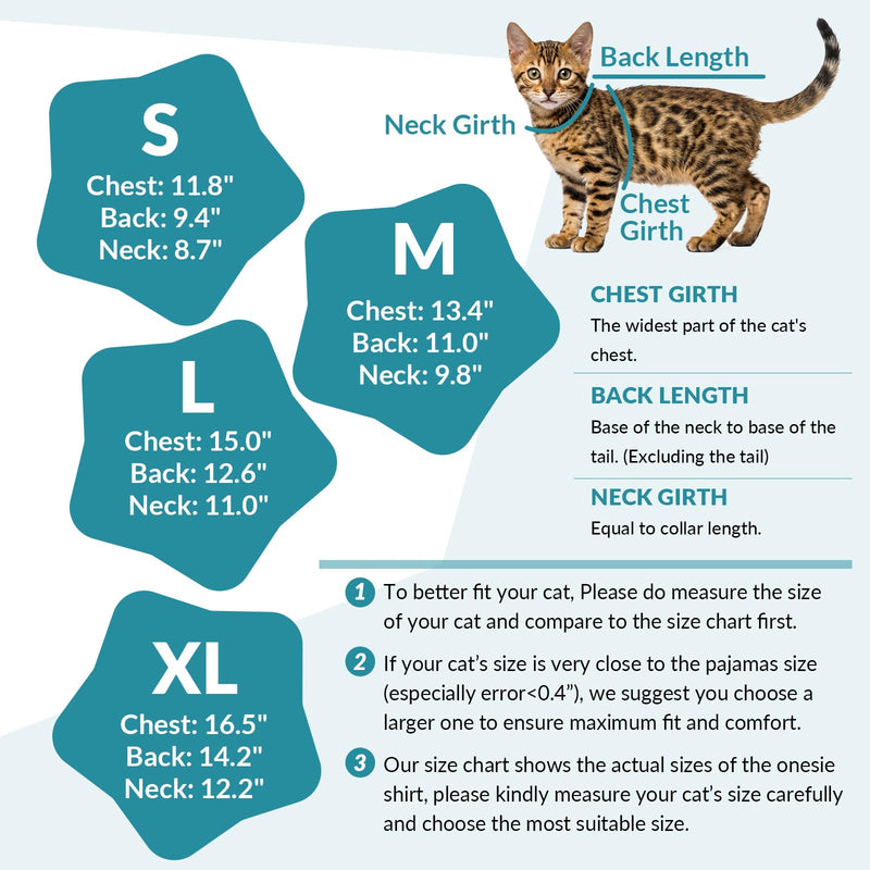 ROZKITCH Surgery Suit for Cats Female After Spayed, Breathable Cat Spay Recovery Suit for Belly Abdominal Wounds Anti-Licking Stops Wound Licking After Surgery, Purple M M(Back Length:11")
