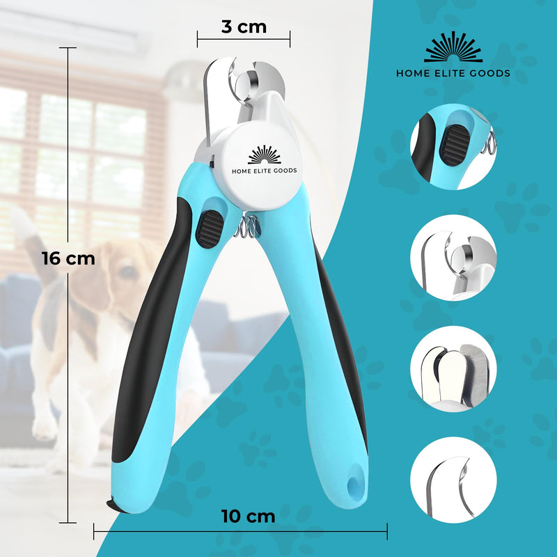 LED Pet Nail Clippers for Dogs & Cats – Professional Stainless Steel Grooming Trimmer with Safety Guard, Ergonomic Non-Slip Handle & Built-in Nail File – Clean, Precise Cuts for Safe at-Home Pet Care - PawsPlanet Australia