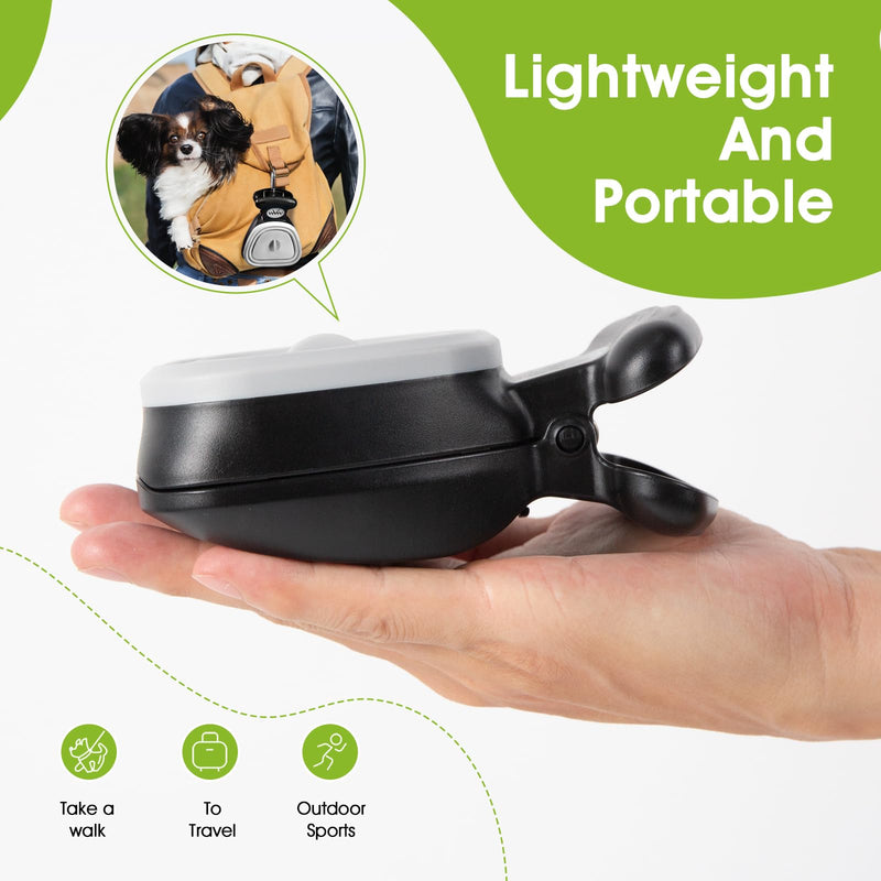 SUPERDESIGN Portable and Versatile Pet Poop Scooper, Ideal for Walking Traveling and Camping with Small and Large with CLeash Clip and Garbage Bag Bin Dogs Poop Scooper Small Black - PawsPlanet Australia