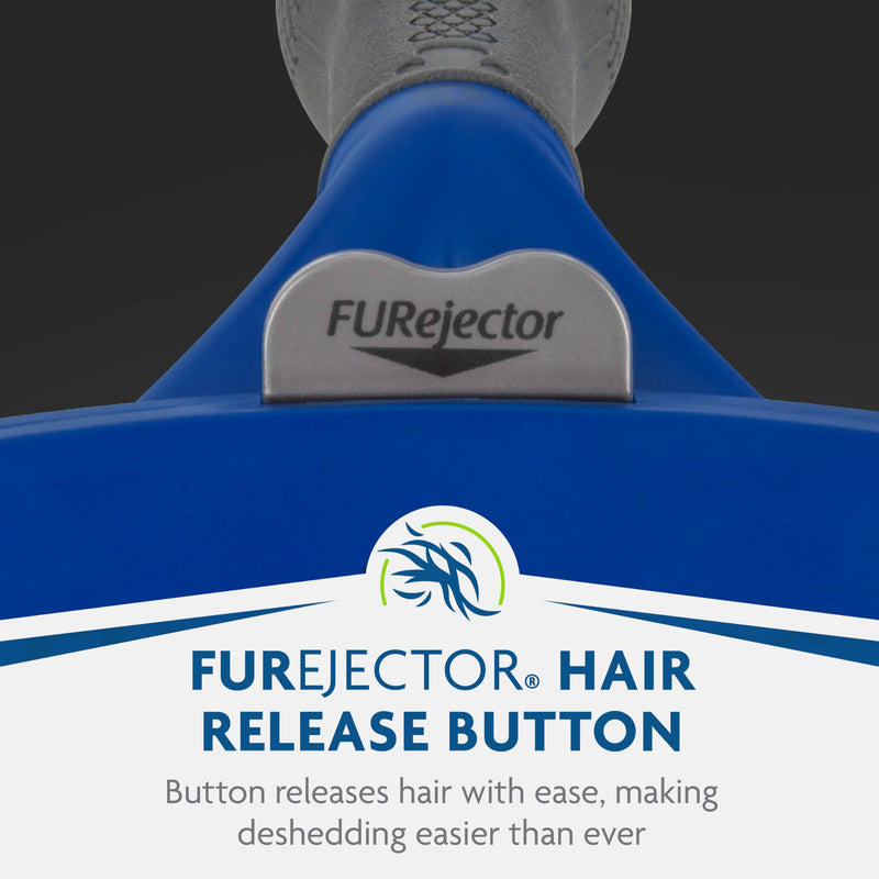 FURminator Undercoat Deshedding Tool for Dogs, Deshedding Brush for Dogs, Removes Loose Hair and Combats Dog Shedding long hair - new model Large