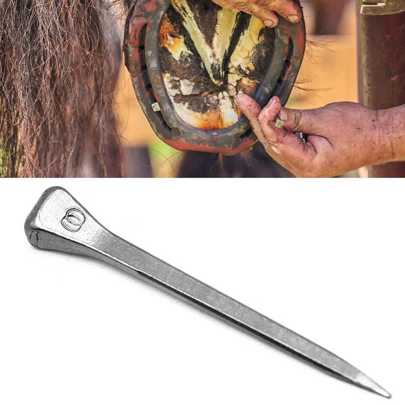 Surf turtle E6 Horseshoe Nails 50 Pcs 2.1 Inches Low Carbon Steel Horse Hoof Nails Horse Training Supplies Tool for Securing Firmly E6-2.1 Inch