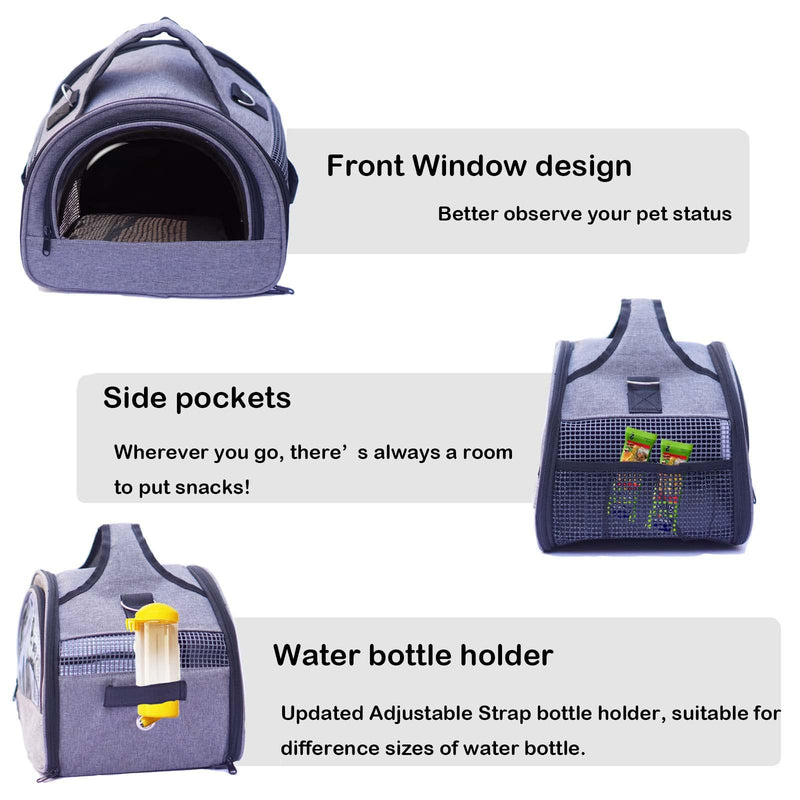 Guinea Pig Carrier, Small Pet Carriers for Rabbit Hamster Bird Bunny Bearded Dragon Kitty and Etc. Animal Bag with Stable Handle and Waterproof Pad, Easy Travel and Vet Visit Medium - PawsPlanet Australia